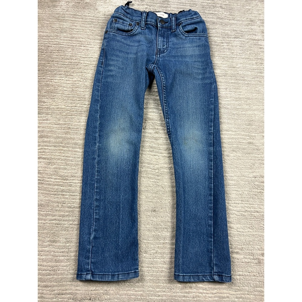Levi's Jeans Boys 8 Regular Blue 511 Slim Fit Adjustable‎ Waist Stretch Denim